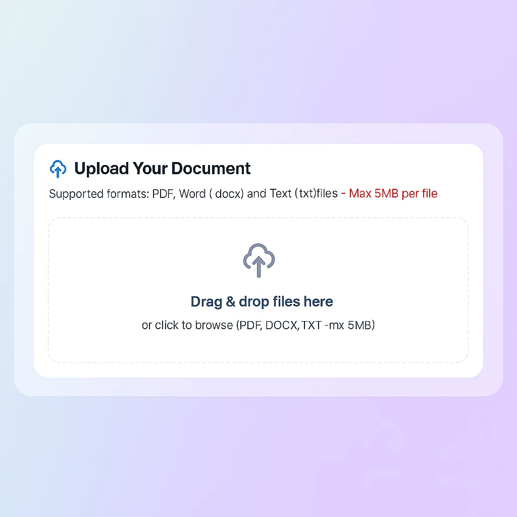 upload document step 1 image